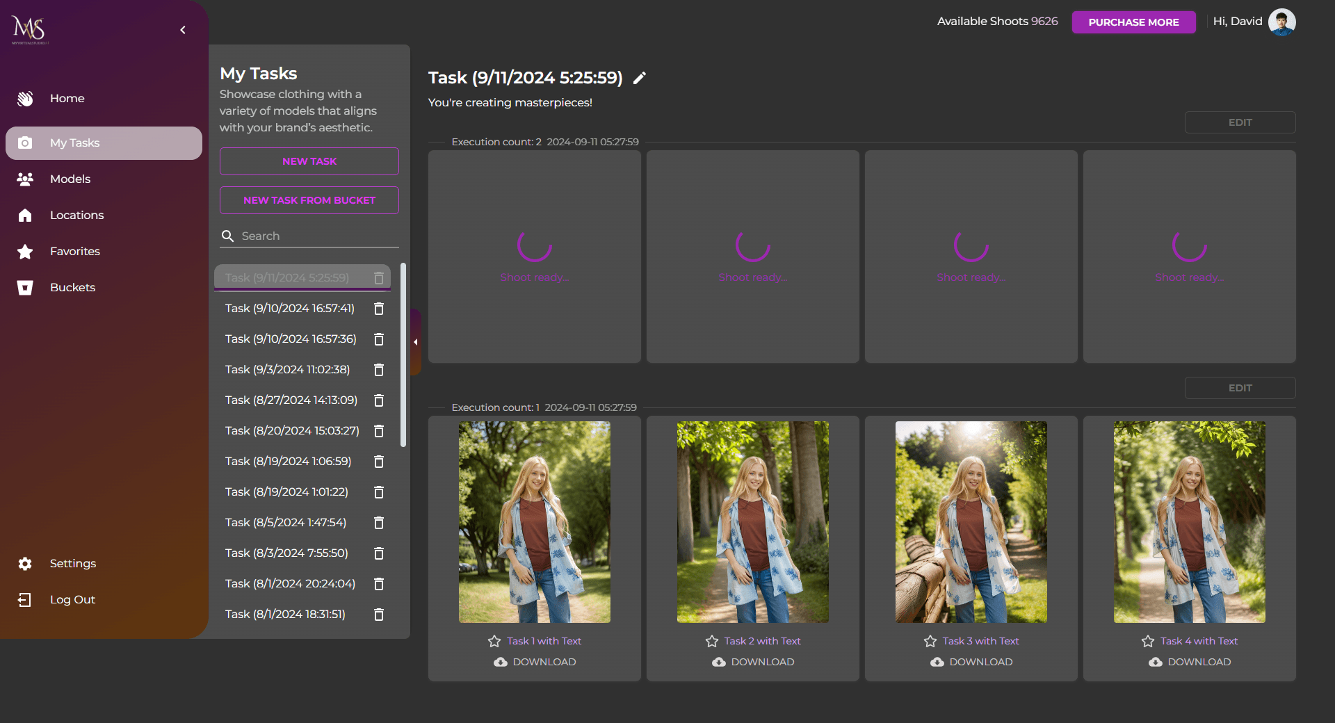 Diverse body type virtual try-on