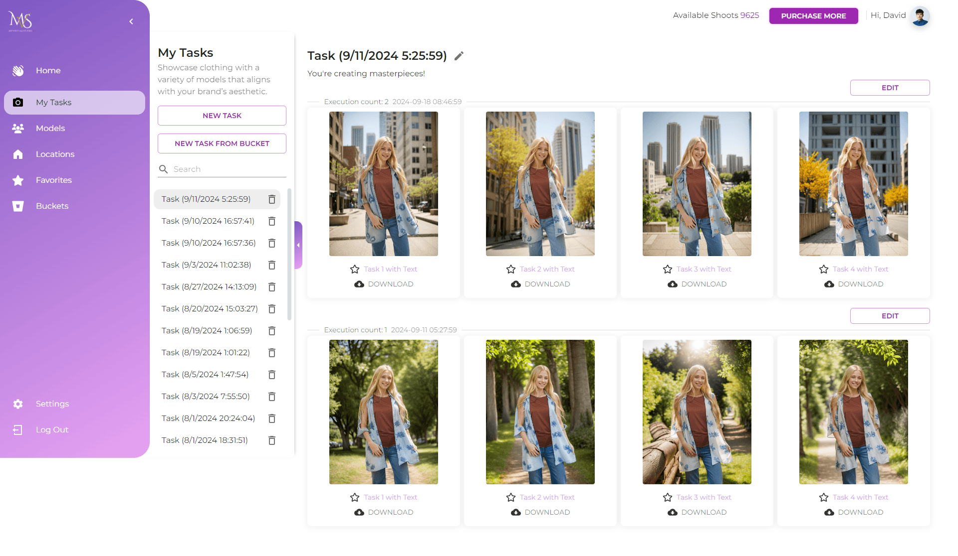 Batch processing dashboard